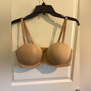 Wacoal Beige Convertible Strapless Bra 854119, Size 38 C